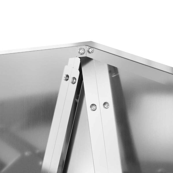 Pflanzkübel 2 pcs Silber 40 x 40 x 75 cm Verzinkter Stahl