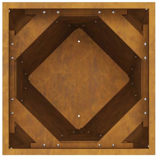 Pflanzkübel 2 pcs Rostig 40 x 40 x 75 cm Wetterfeststahl