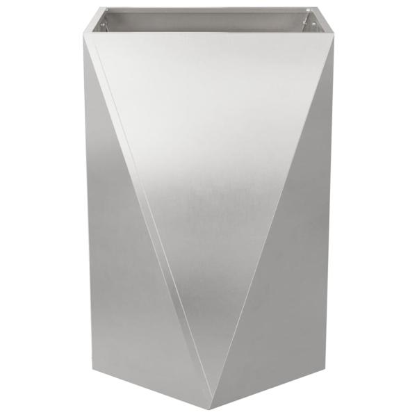 Pflanzkübel 2 pcs Silber 50 x 50 x 75 cm Edelstahl