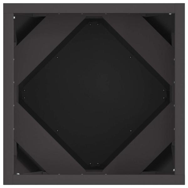 Pflanzkübel Schwarz 30 x 30 x 30 cm Stahl