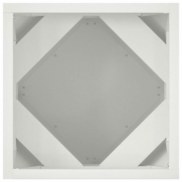 Pflanzkübel 2 pcs Weiß 30 x 30 x 30 cm Stahl