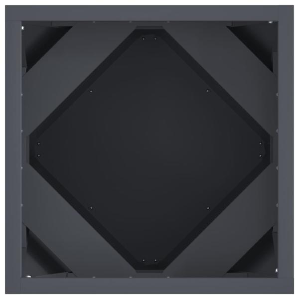 Pflanzkübel Anthrazit 30 x 30 x 30 cm Stahl