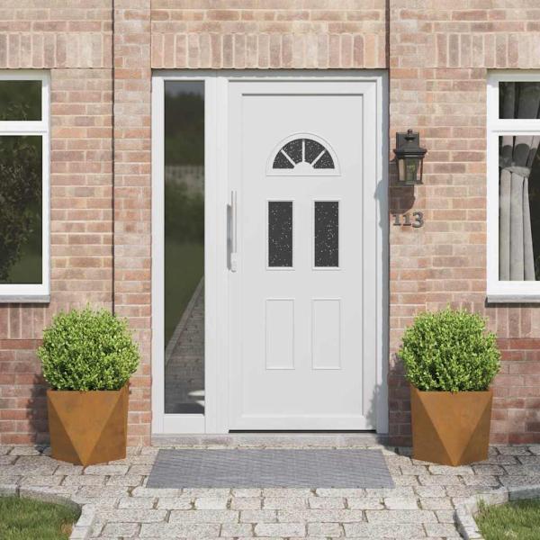 ARDEBO.de - Pflanzkübel 2 pcs Rostig 40 x 40 x 40 cm Wetterfeststahl