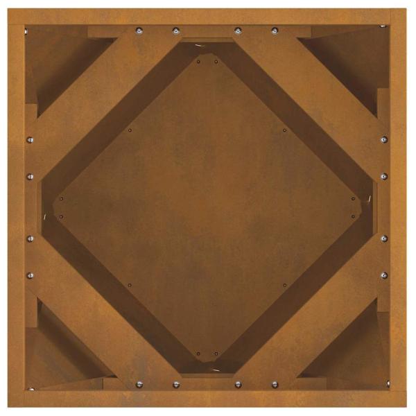 Pflanzkübel 2 pcs Rostig 40 x 40 x 40 cm Wetterfeststahl