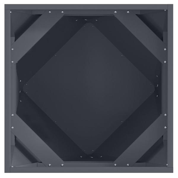 Pflanzkübel Anthrazit 50 x 50 x 50 cm Stahl