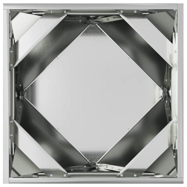 Pflanzkübel 2 pcs Silber 50 x 50 x 50 cm Verzinkter Stahl