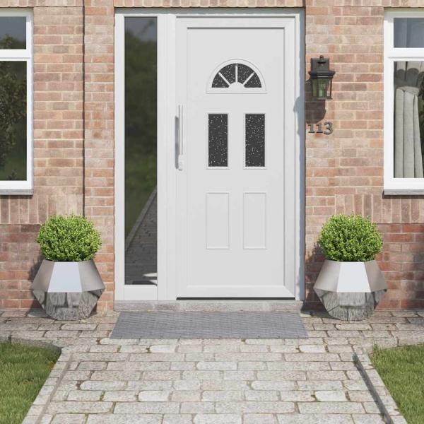 ARDEBO.de - Pflanzkübel 2 pcs Silber 50 x 50 x 40 cm Verzinkter Stahl