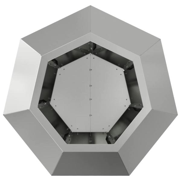 Pflanzkübel 2 pcs Silber 50 x 50 x 40 cm Verzinkter Stahl