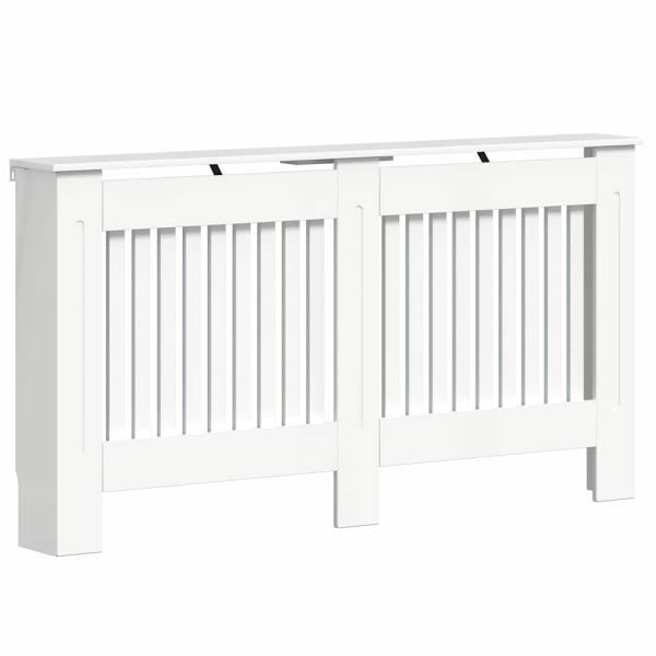 Heizkörperabdeckung Hochglanz Weiß 152 x 19 x 81,5 cm