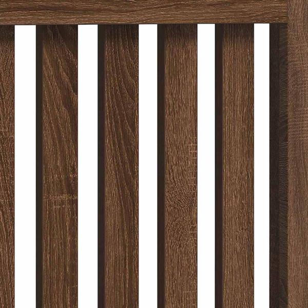 Heizkörperabdeckung Braun Eichen-Optik 112 x 19 x 81,5 cm