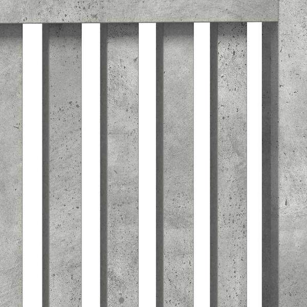 Heizkörperabdeckung Beton Grau 112 x 19 x 81,5 cm Holzwerkstoff