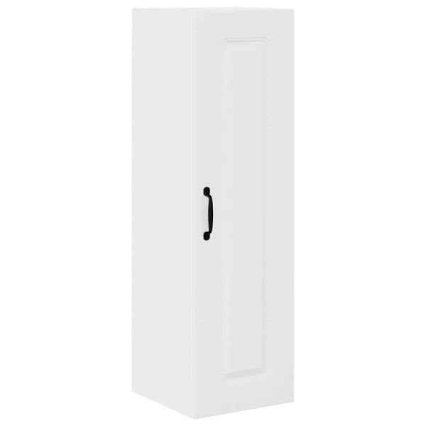 Küchenhängeschrank mit Regal Hochglanz Weiß 30 x 31 x 100 cm