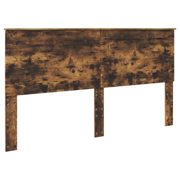 Kopfteil mit Kopfteil Geräucherte Eiche 180 cm Holzwerkstoff