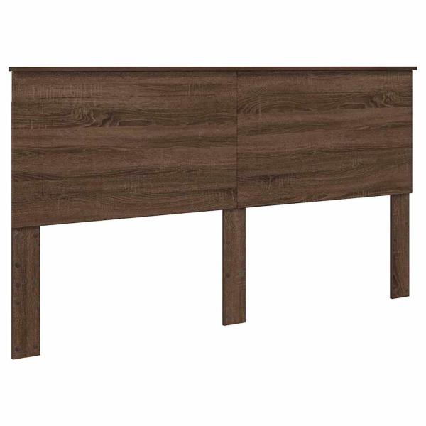 Kopfteil mit Kopfteil Braun Eichen-Optik 180 cm Holzwerkstoff