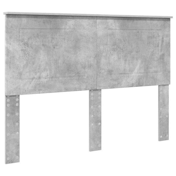 Kopfteil mit Kopfteil Beton Grau 160 cm Holzwerkstoff