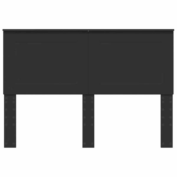 Kopfteil mit Kopfteil Schwarz Eichen-Optik 140 cm Holzwerkstoff