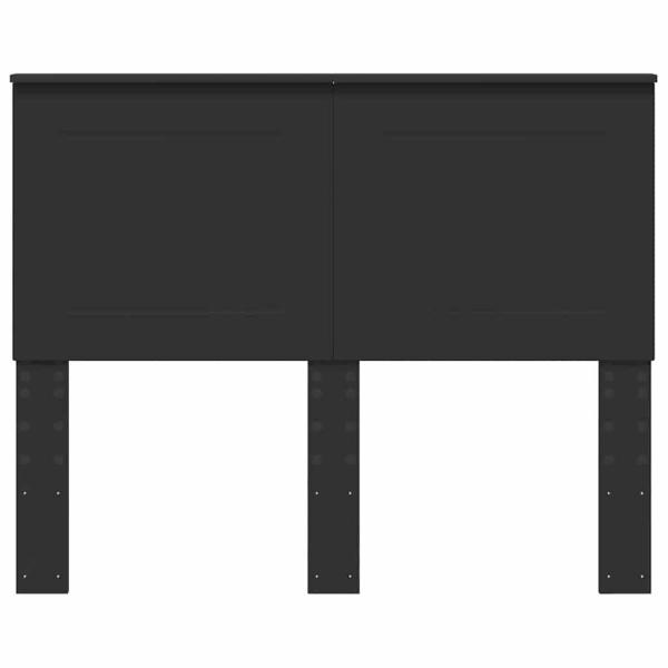 Kopfteil mit Kopfteil Schwarz Eichen-Optik 135 cm Holzwerkstoff