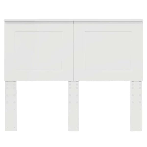 Kopfteil mit Kopfteil Glänzend Weiß 135 cm Holzwerkstoff