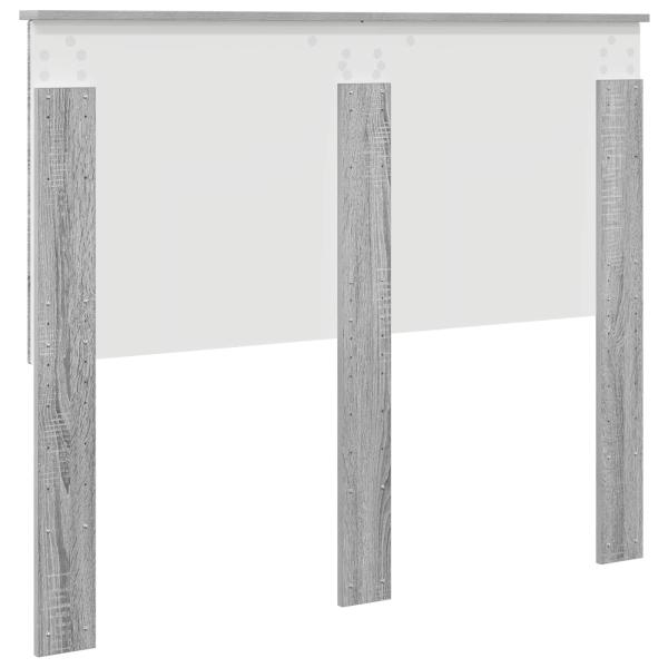 Kopfteil mit Kopfteil Graues Sonoma 135 cm Holzwerkstoff