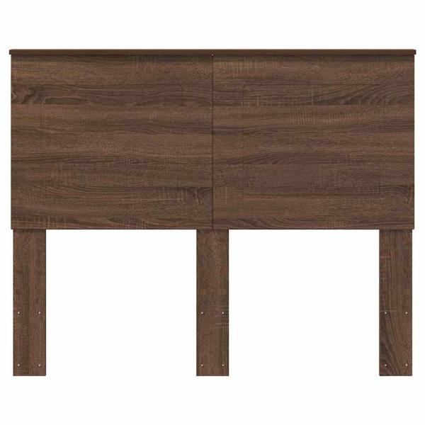 Kopfteil mit Kopfteil Braun Eichen-Optik 120 cm Holzwerkstoff