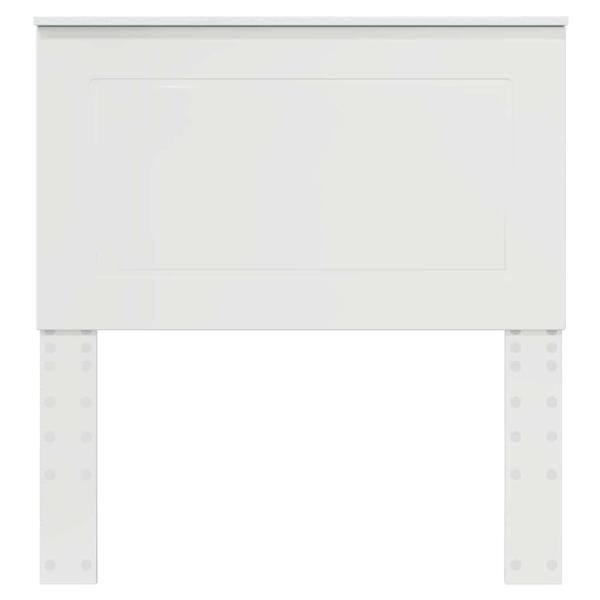 Kopfteil mit Kopfteil Glänzend Weiß 75 cm Holzwerkstoff