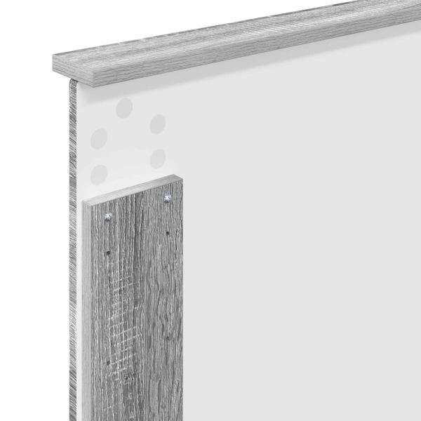 ARDEBO.de - Kopfteil mit Kopfteil Graues Sonoma 75 cm Holzwerkstoff