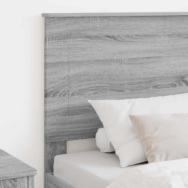 Kopfteil mit Kopfteil Graues Sonoma 75 cm Holzwerkstoff