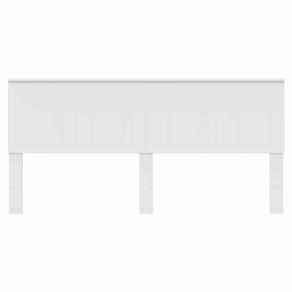 Kopfteil mit Kopfteil Weiß 200 cm Holzwerkstoff