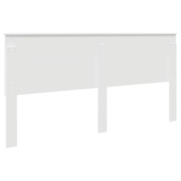 Kopfteil mit Kopfteil Weiß 200 cm Holzwerkstoff