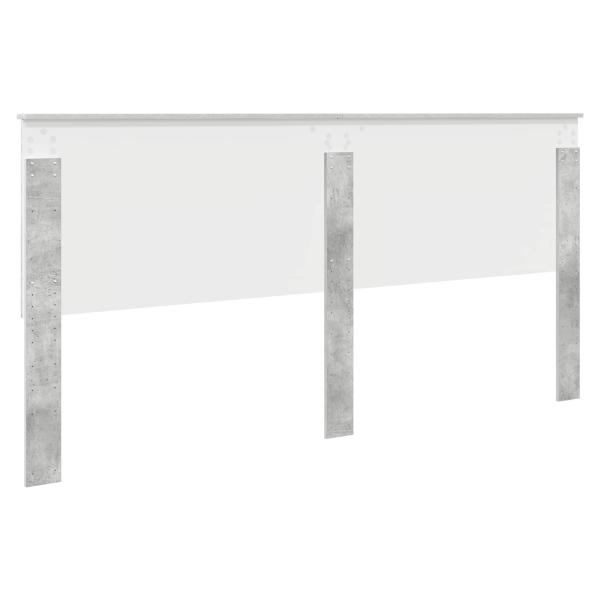 Kopfteil Beton Grau Holzwerkstoff