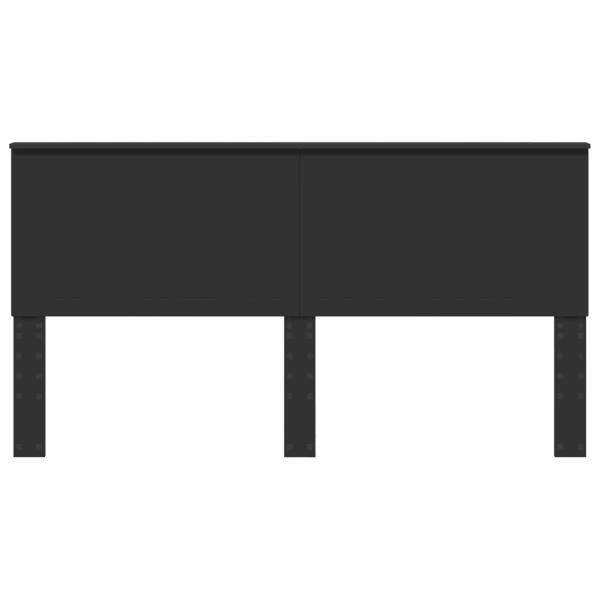 ARDEBO.de - Kopfteil mit Kopfteil Schwarz Eichen-Optik 180 cm Holzwerkstoff