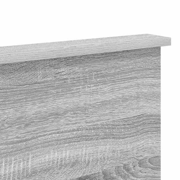 Kopfteil mit Kopfteil Graues Sonoma 180 cm Holzwerkstoff