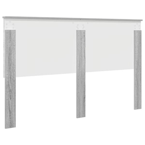 Kopfteil mit Kopfteil Graues Sonoma 160 cm Holzwerkstoff