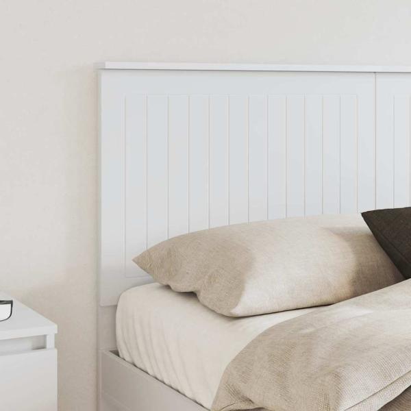 Kopfteil mit Kopfteil Weiß 150 cm Holzwerkstoff