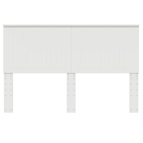 Kopfteil mit Kopfteil Weiß 150 cm Holzwerkstoff