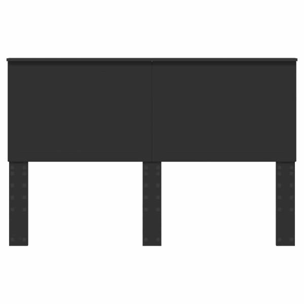 Kopfteil mit Kopfteil Schwarz Eichen-Optik 150 cm Holzwerkstoff