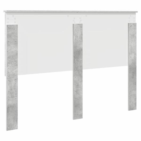 Kopfteil mit Kopfteil Beton Grau 140 cm Holzwerkstoff