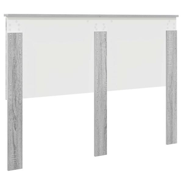 Kopfteil mit Kopfteil Graues Sonoma 140 cm Holzwerkstoff