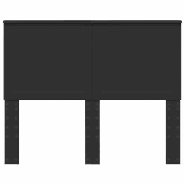 Kopfteil mit Kopfteil Schwarz Eichen-Optik 120 cm Holzwerkstoff