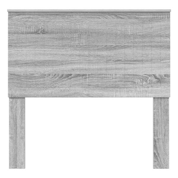 Kopfteil mit Kopfteil Graues Sonoma 100 cm Holzwerkstoff