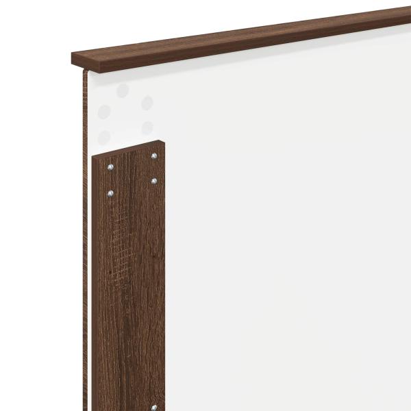 Kopfteil Braun Eichen-Optik Holzwerkstoff