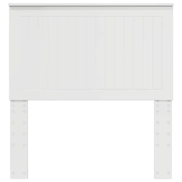 Kopfteil mit Kopfteil Glänzend Weiß 90 cm Holzwerkstoff