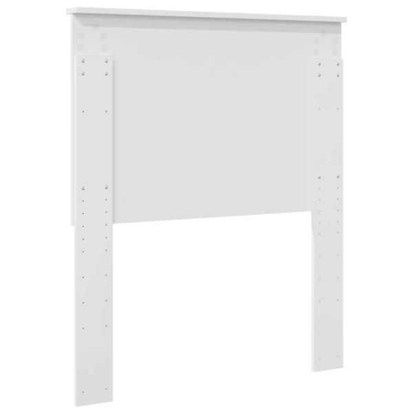 Kopfteil mit Kopfteil Glänzend Weiß 80 cm Holzwerkstoff