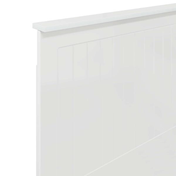 Kopfteil mit Kopfteil Glänzend Weiß 80 cm Holzwerkstoff