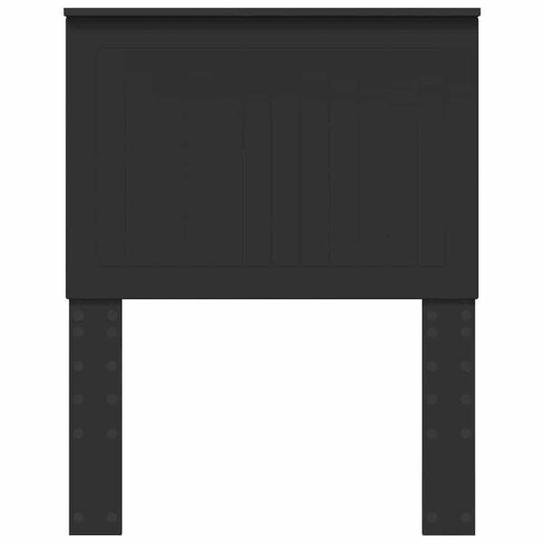 Kopfteil mit Kopfteil Schwarz Eichen-Optik 75 cm Holzwerkstoff