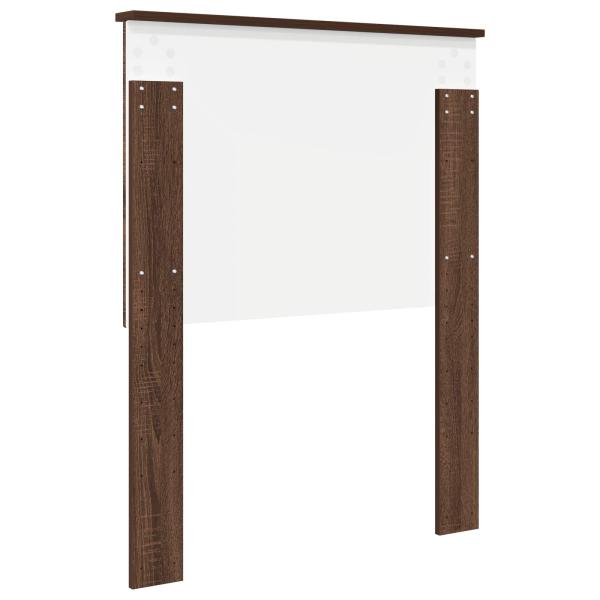 Kopfteil mit Kopfteil Braun Eichen-Optik 75 cm Holzwerkstoff