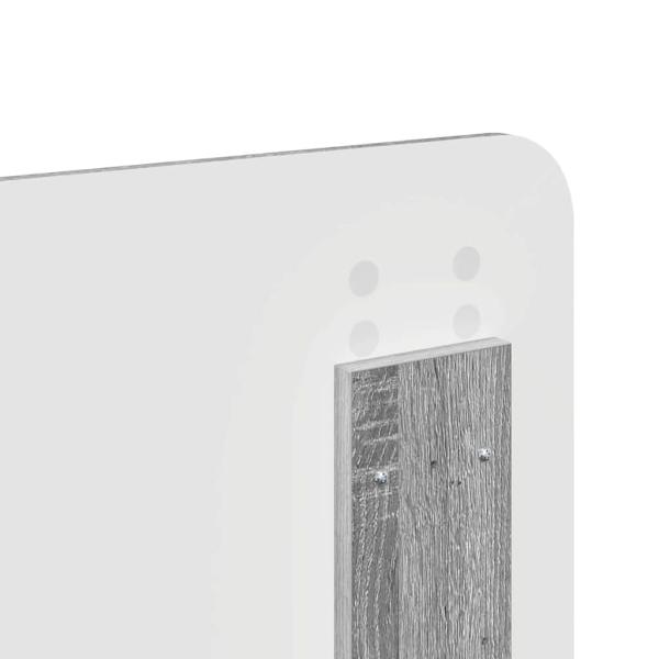 Kopfteil mit Kopfteil Graues Sonoma 200 cm Holzwerkstoff