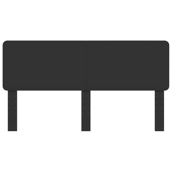 Kopfteil mit Kopfteil Schwarz Eichen-Optik 180 cm Holzwerkstoff