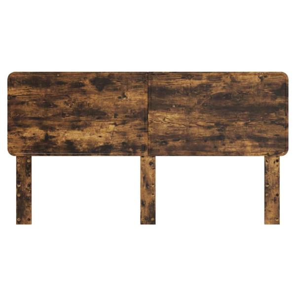 Kopfteil mit Kopfteil Geräucherte Eiche 180 cm Holzwerkstoff