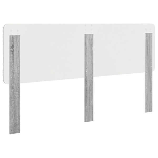 Kopfteil mit Kopfteil Graues Sonoma 180 cm Holzwerkstoff